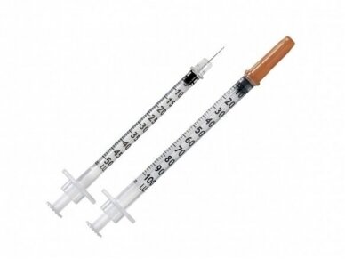 B.Braun Omnican insulīna šļirce 0,5 ml sterils ar integrētu 30G x 8 mm adatu 100 gab. B.Braun Omnican insulīna šļirce 0,5 ml sterils ar integrētu 30G x 8 mm adatu 100 gab.