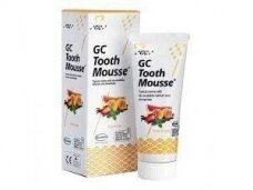 GC Tooth Mousse Recaldent augļu garšas zobu krēms bez fluora 40 g (35 ml)