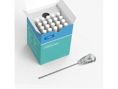 TSK kanule STERIGLIDE 22G x 38 mm dermatoloģijai 1 gab. + TSK adata 21G x 25 mm pārdurt 1 gab. TSK kanule STERIGLIDE 22G x 38 mm dermatoloģijai 1 gab. + TSK adata 21G x 25 mm pārdurt 1 gab.